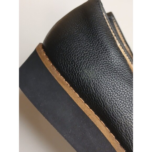 Soft Walk Sz 7 N Whistle Black Tumbled Leather Comfort Arch Support Loafer NEW - Picture 7 of 15